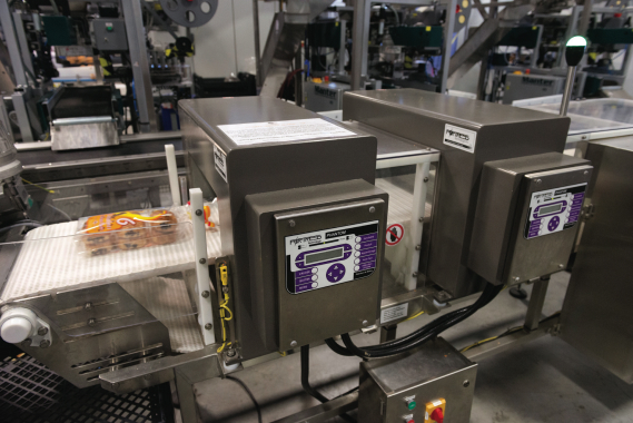  The La Petite Bretonne packaging line employs the power and accuracy of a pair of Phantom metal detection units, manufactured by Fortress Technology, as part of its stringent food safety assurance protocols.