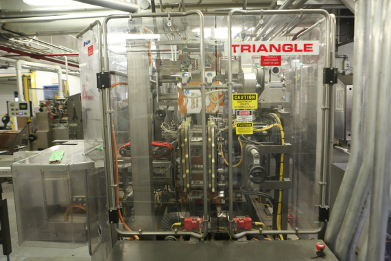 A Triangle Package Machinery cartoner at the Post Foods facility in Niagara Falls.
