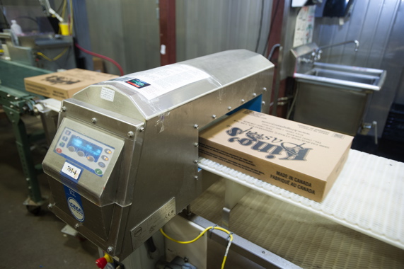 All the products made at the King’s Pastry facility go through one of several Loma Systems model IQ3 metal detectors as part of the plant’s rigorous quality control and assurance regimen.