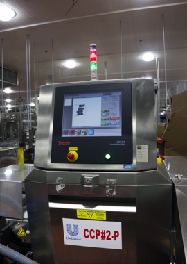Unilever employs a Thermo Scientific brand X-Ray inspection system for its product inspection on its Rollo brand production line.